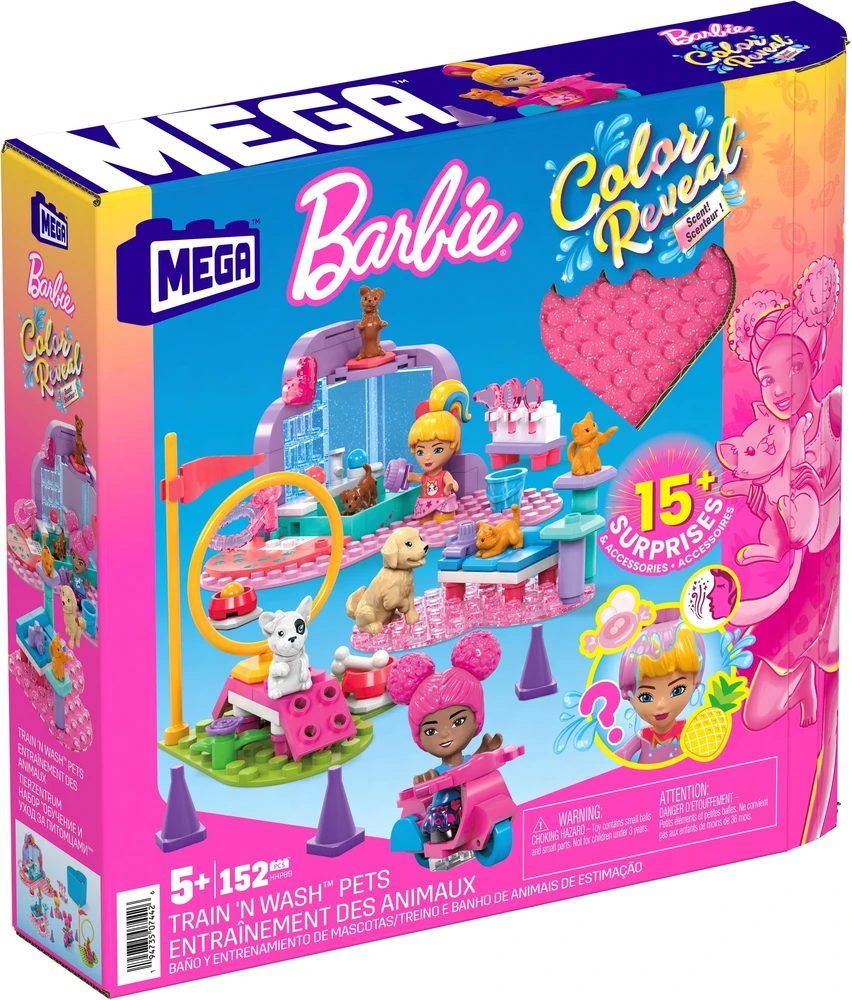 Mega Bloks Barbie Mega Klocki Trening i pielęgnacja zwierząt