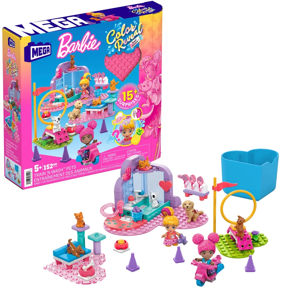 Mega Bloks Barbie Mega Klocki Trening i pielęgnacja zwierząt