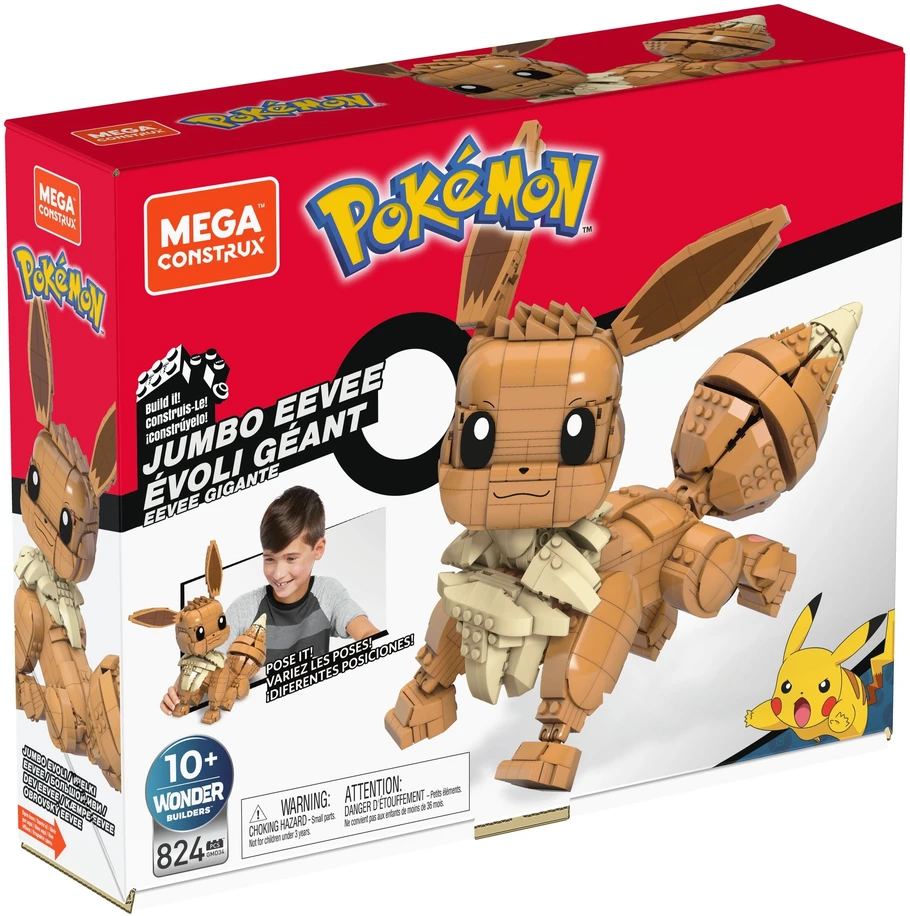 Mega Bloks Konstruktorius Mega Contrux Jumbo Pokemon Eevee
