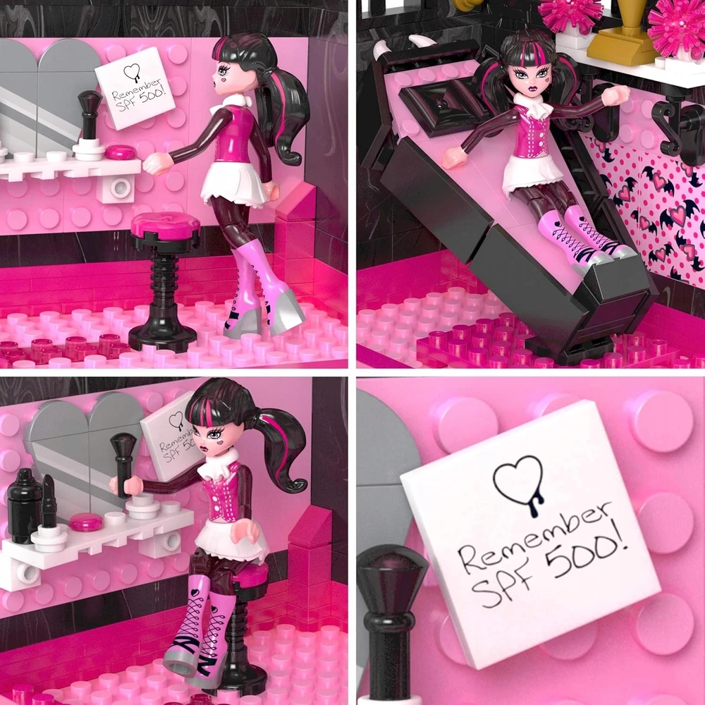 Mega Bloks Konstruktorius Monster High: Draculauros knygų kripta, 302 dalys