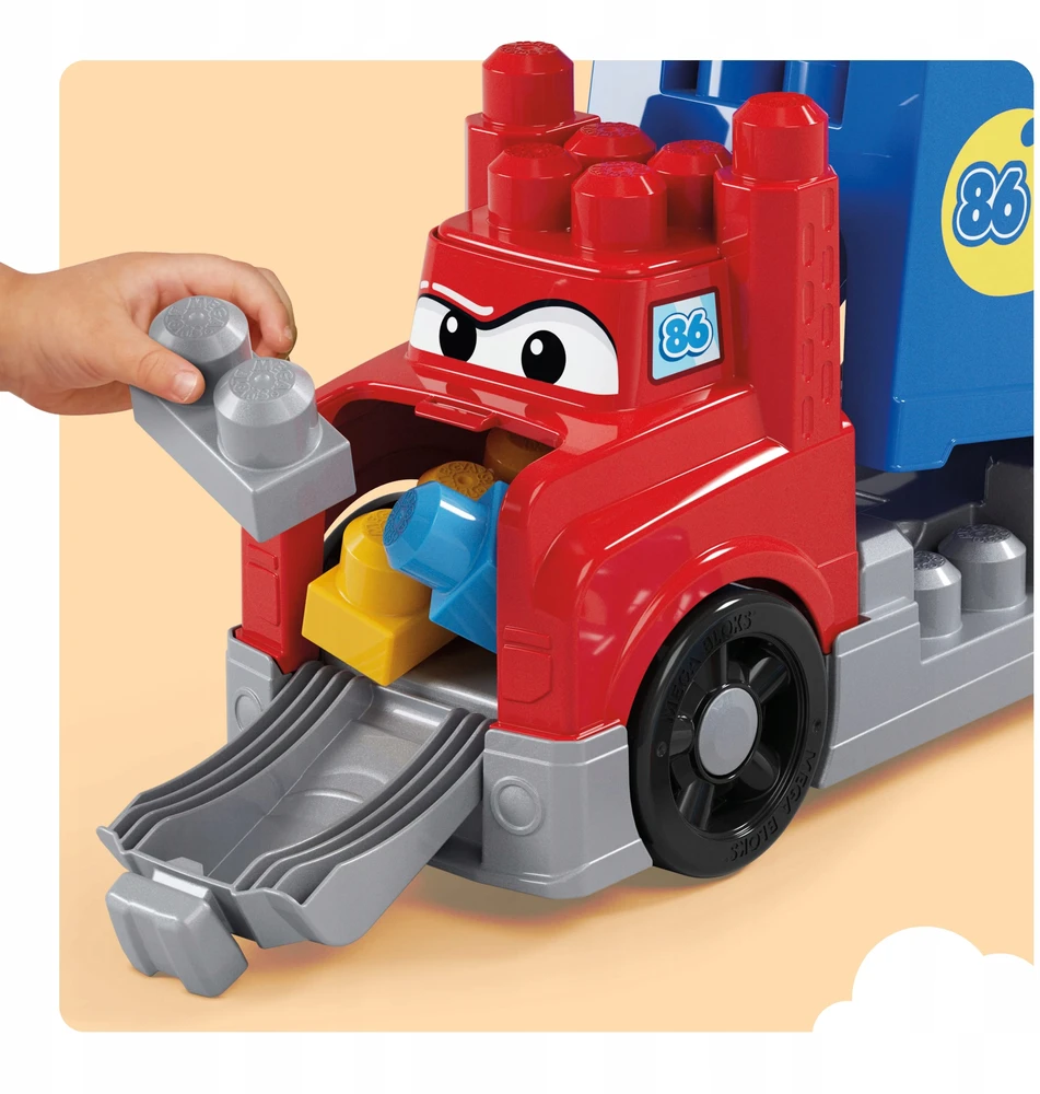 Mattel MEGA BLOKS konstruktorius – sunkvežimis su trasa (JFR29)