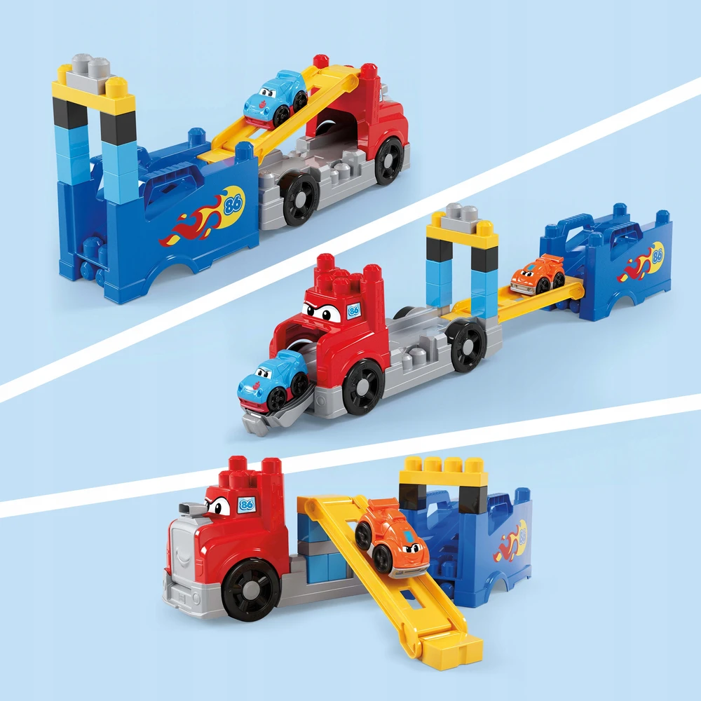 Mattel MEGA BLOKS konstruktorius – sunkvežimis su trasa (JFR29)