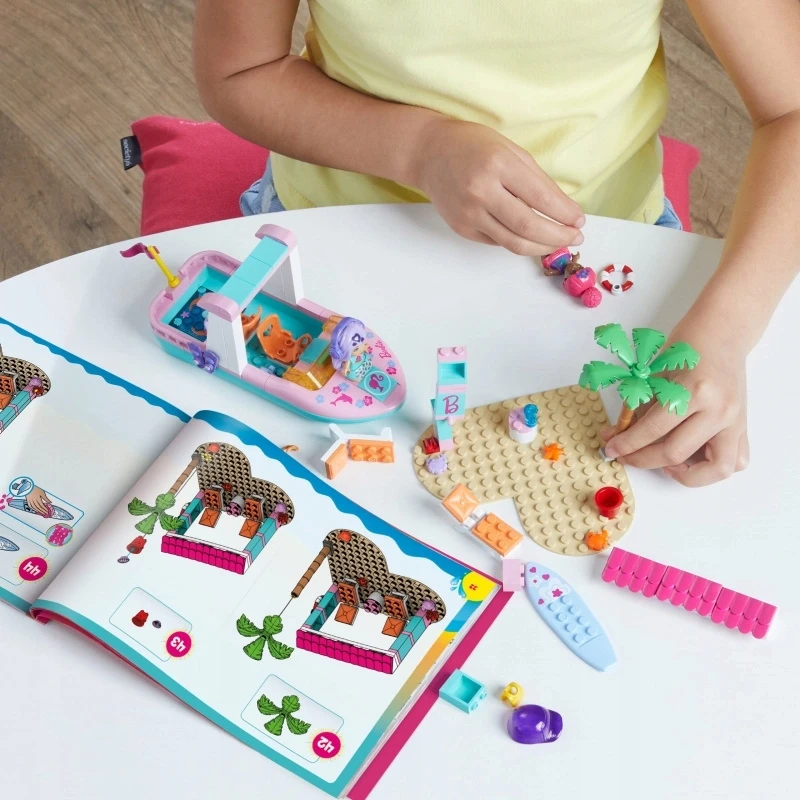 Mega Bloks Mattel 121 dalių MEGA Barbie spalvų atskleidimo blokeliai Nuotykių su delfinais už5425