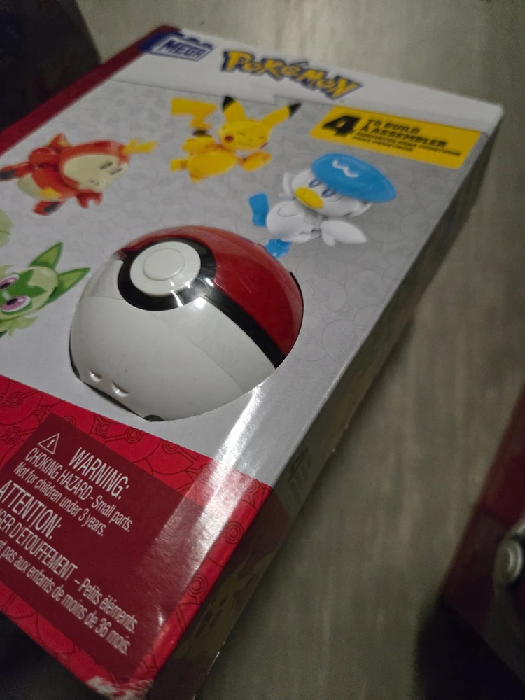Mega Construx Mega Pokemon Pikachu Quaxly Fuecoco Sprigatito HPX92 blokeliai 79 vnt.