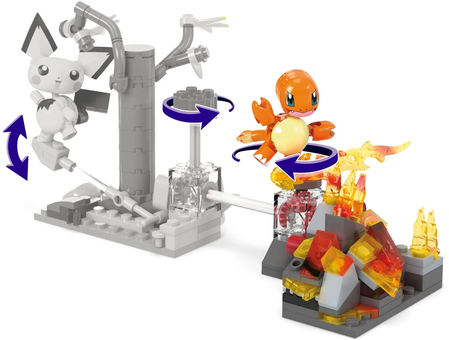 Mattel Mega Construx Pokémon: Ugnies ataka Charmander, 81 detali