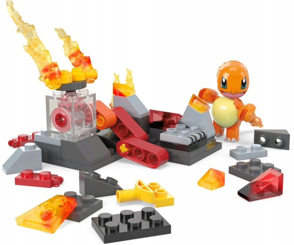 Mattel Mega Construx Pokémon: Ugnies ataka Charmander, 81 detali
