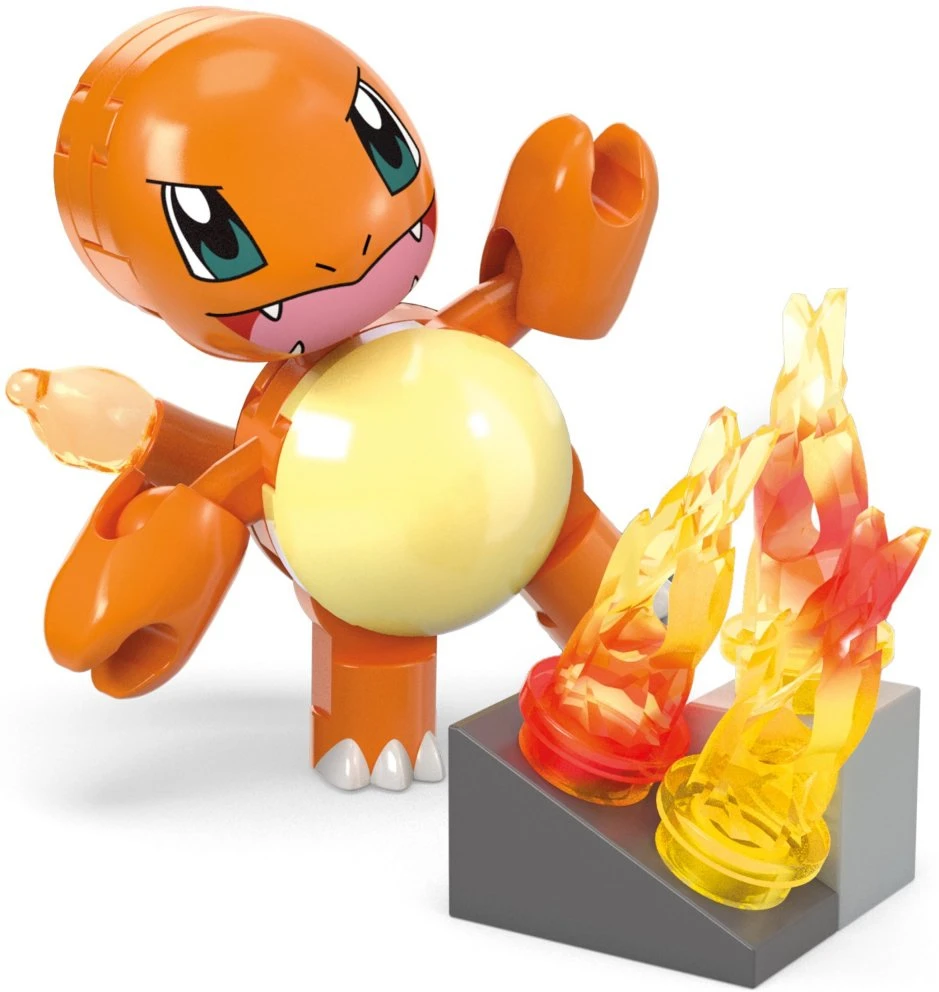 Mattel Mega Construx Pokémon: Ugnies ataka Charmander, 81 detali