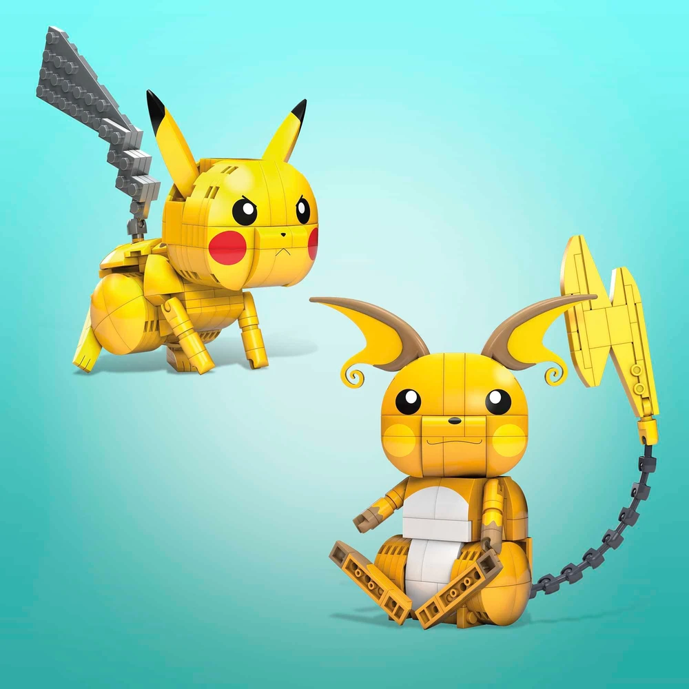 Mega Bloks Mega Construx. Pokemonai. Pikachu, Pichu, Raichu Mega Construx