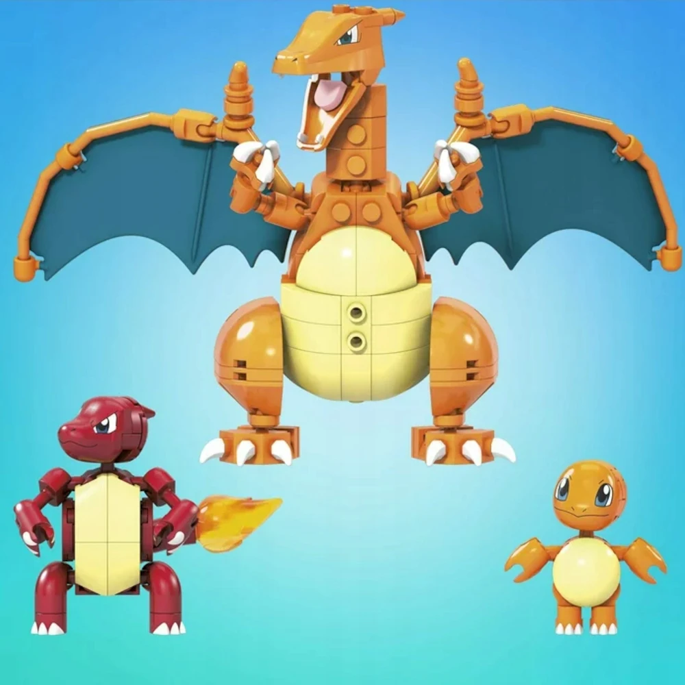 Mattel „Mega Construx Pokemon“ rinkinys „Charmander evoliucija“