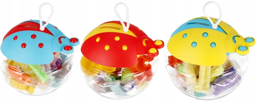Mega Creative 0115 PLASTIKO PASTA SU PRIEDAIS BIEDRONKA 11CM SPALVOS