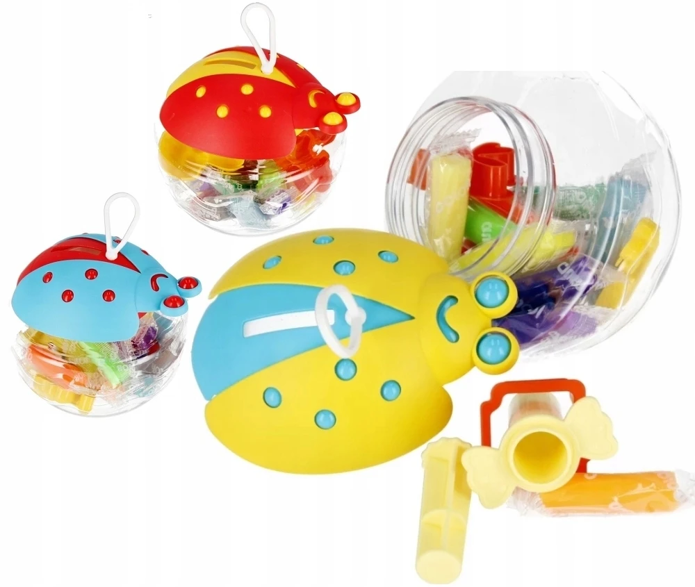 Mega Creative 0115 PLASTIKO PASTA SU PRIEDAIS BIEDRONKA 11CM SPALVOS