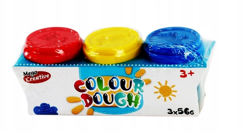 Mega Creative Plastikinė masė. 3 spalvos. Mega kūrybingas