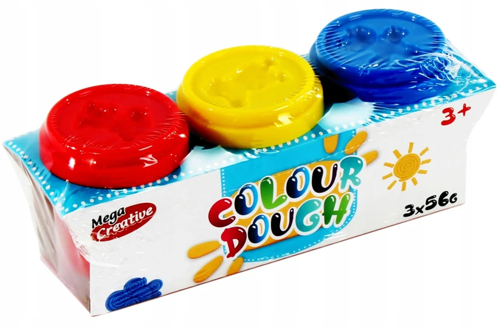 Mega Creative Plastikinė masė. 3 spalvos. Mega kūrybingas