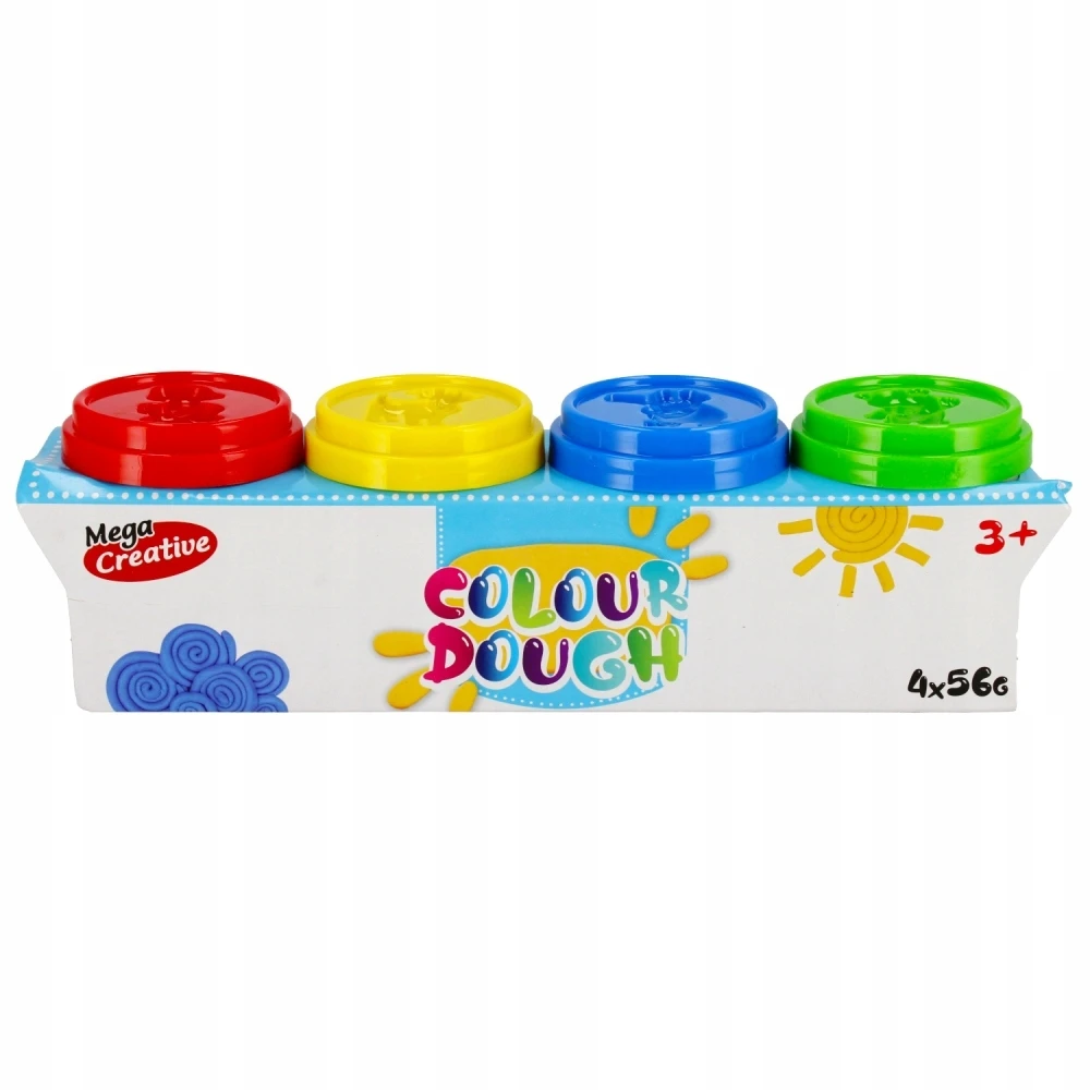 Mega Creative Plastilino rinkinys 4 spalvos vaikams