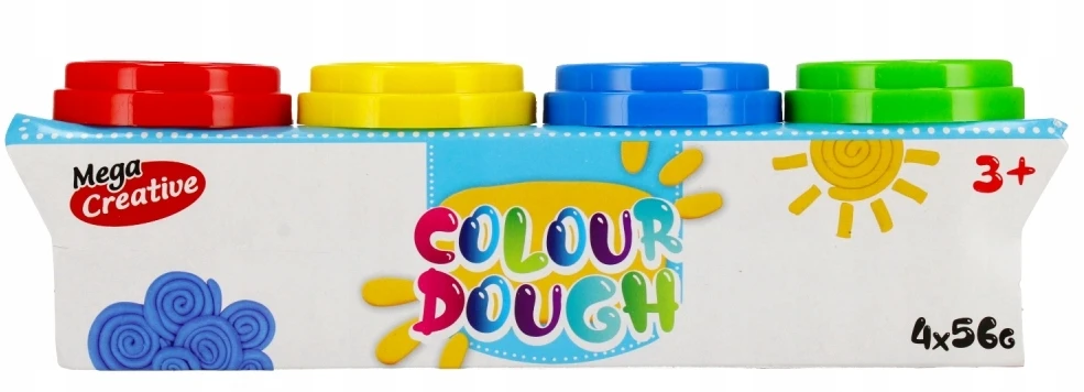 Mega Creative Plastilino rinkinys 4 spalvos vaikams