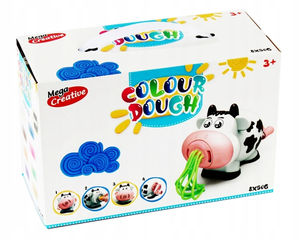 Mega Creative Plastilino rinkinys su karvės formavimo įrankiu