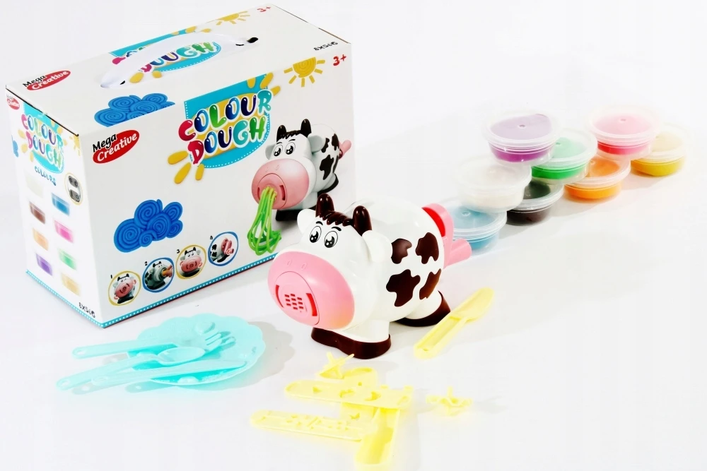 Mega Creative Plastilino rinkinys su karvės formavimo įrankiu