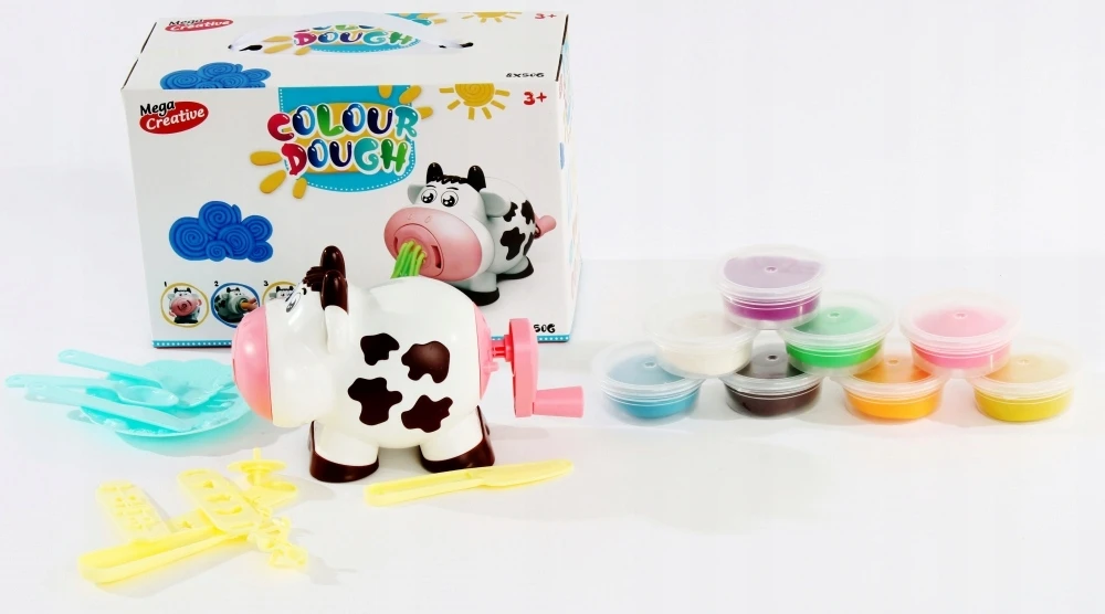 Mega Creative Plastilino rinkinys su karvės formavimo įrankiu