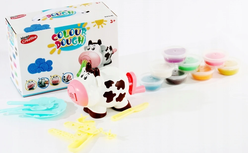 Mega Creative Plastilino rinkinys su karvės formavimo įrankiu