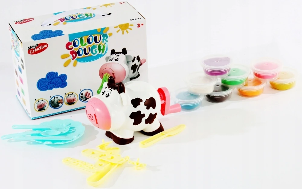 Mega Creative Plastilino rinkinys su karvės formavimo įrankiu