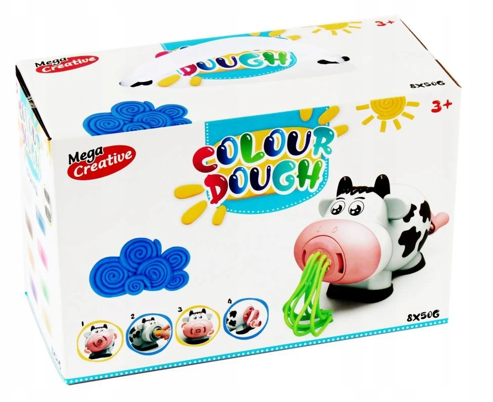 Mega Creative Plastilino rinkinys su karvės formavimo įrankiu