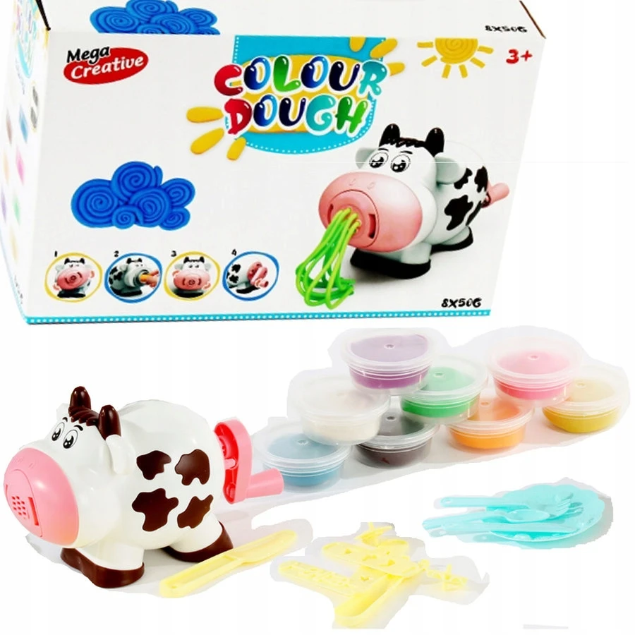 Mega Creative Plastilino rinkinys su karvės formavimo įrankiu
