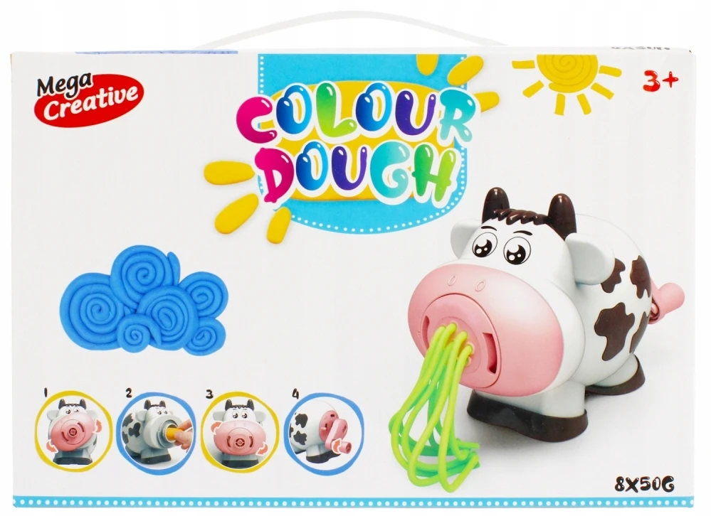 Mega Creative Plastilino rinkinys su karvės formavimo įrankiu
