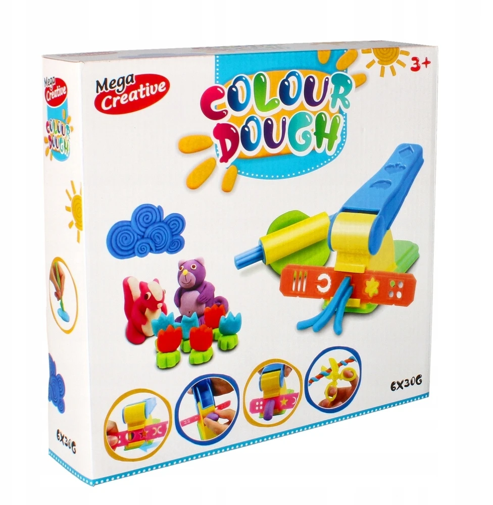Mega Creative Play tešlos žaislas su Color Dough Squeezer