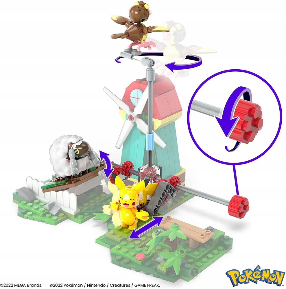 Mega Bloks „Mega Construx Pokemon“ rinkinys „Vėjuotas kaimas“