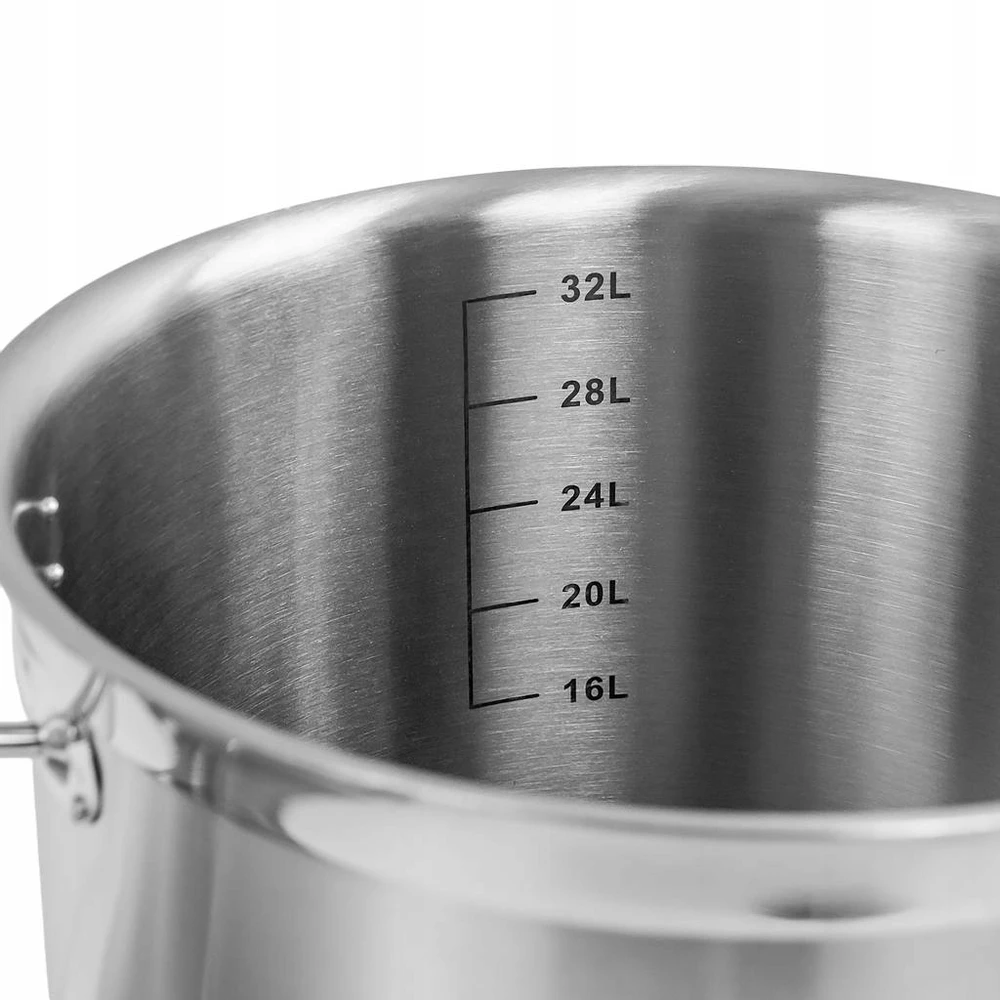 Mega M Indukcinis puodas pagamintas iš nerūdijančio plieno 36L sk. 36cm su PRO dangteliu 36x36 cm