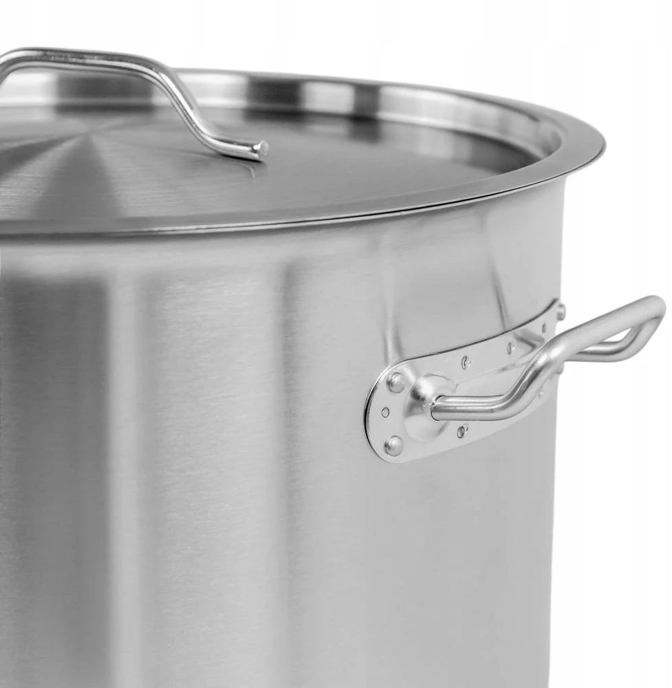 Mega M Nerūdijančio plieno indukcinis puodas su dangčiu 36L 36CM STANDARTAS