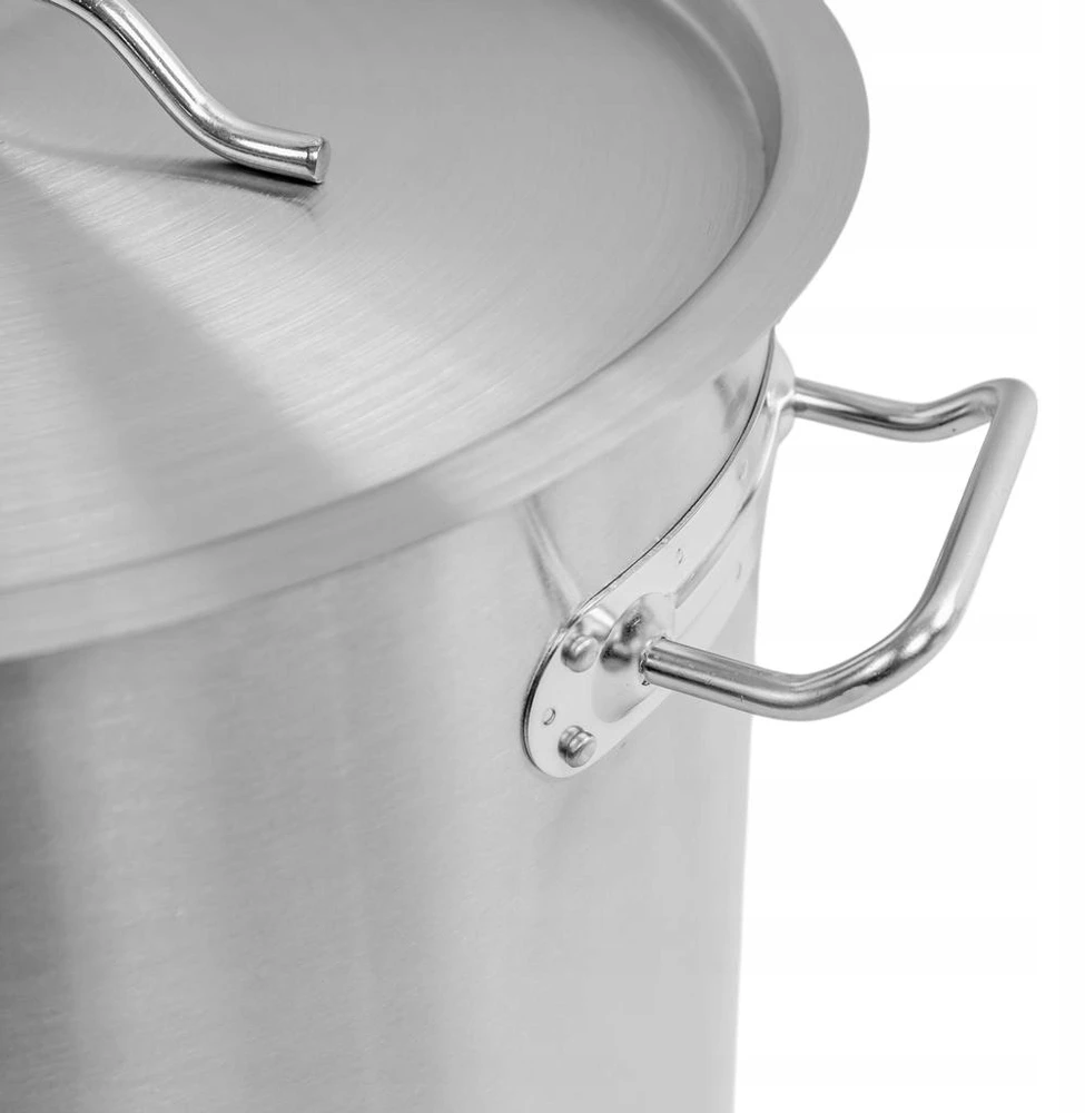 Mega M Nerūdijančio plieno indukcinis puodas su dangčiu, 25L, skersmuo. 32 CM STANDARTAS