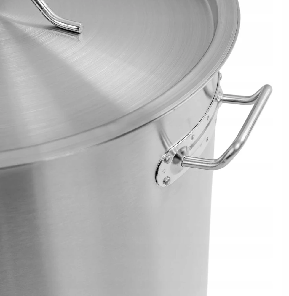Mega M Nerūdijančio plieno indukcinis puodas su dangčiu 36L 36CM STANDARTAS