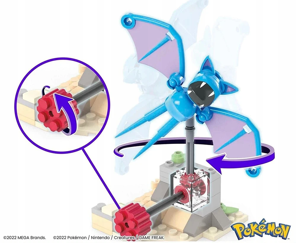 Mega Bloks MEGA POKEMON BLOKAI 61 vnt. ZUBATO NAKTINIS SKRYDIS