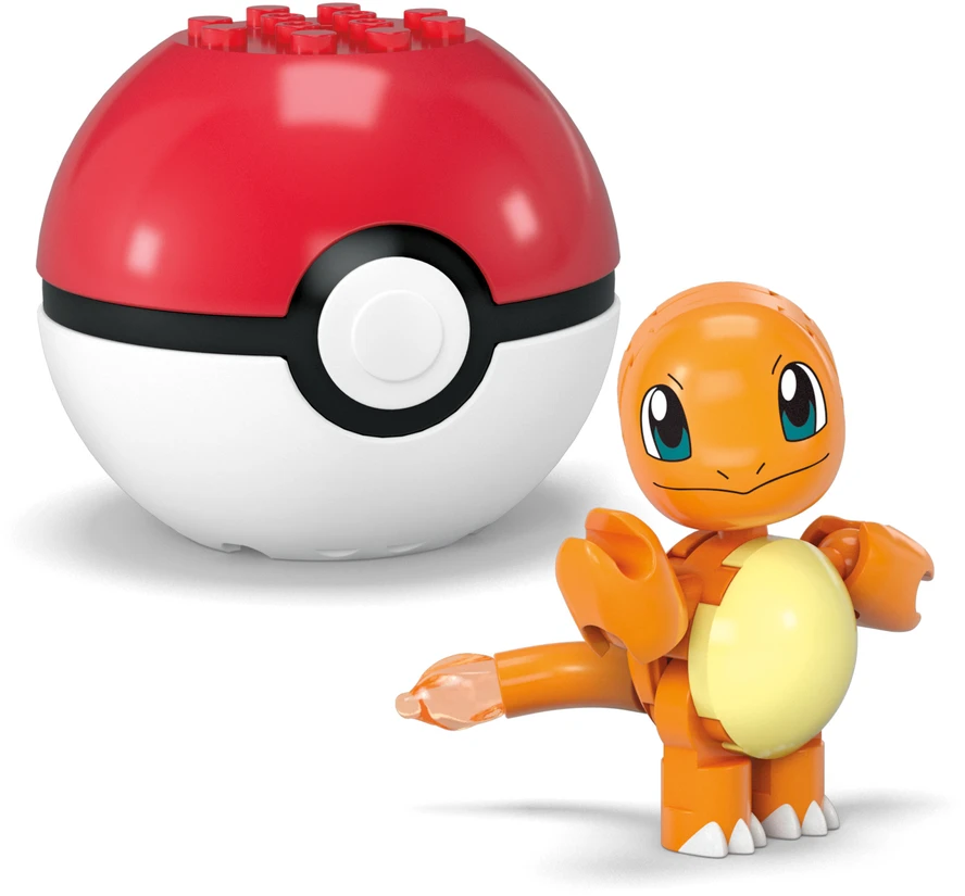 MEGA Pokemon Charmander ir Pichu HXP13 CONSTRUX statybiniai blokeliai