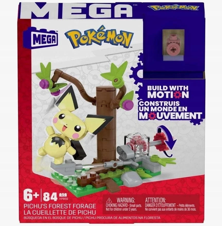 Mega Bloks Mega Pokémon: Pikachu Miško Nuotykis – 84 Detalės