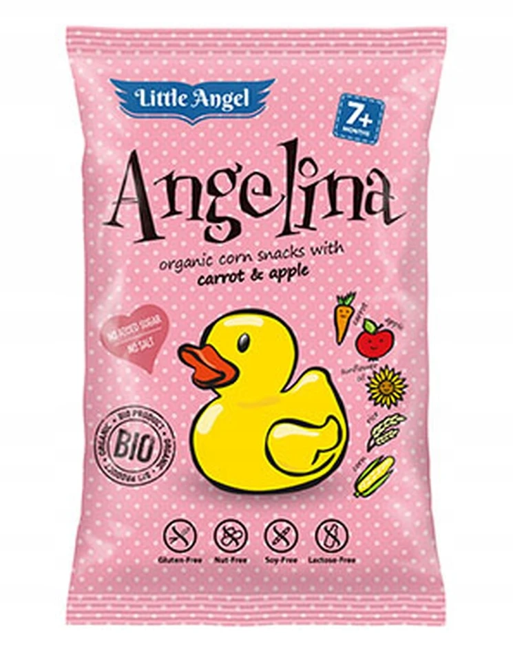 Mega Set 10x Organic Little Angel kukurūzų traškučiai 30 g 7 m+
