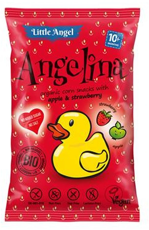 Mega Set 10x Organic Little Angel kukurūzų traškučiai 30 g 7 m+