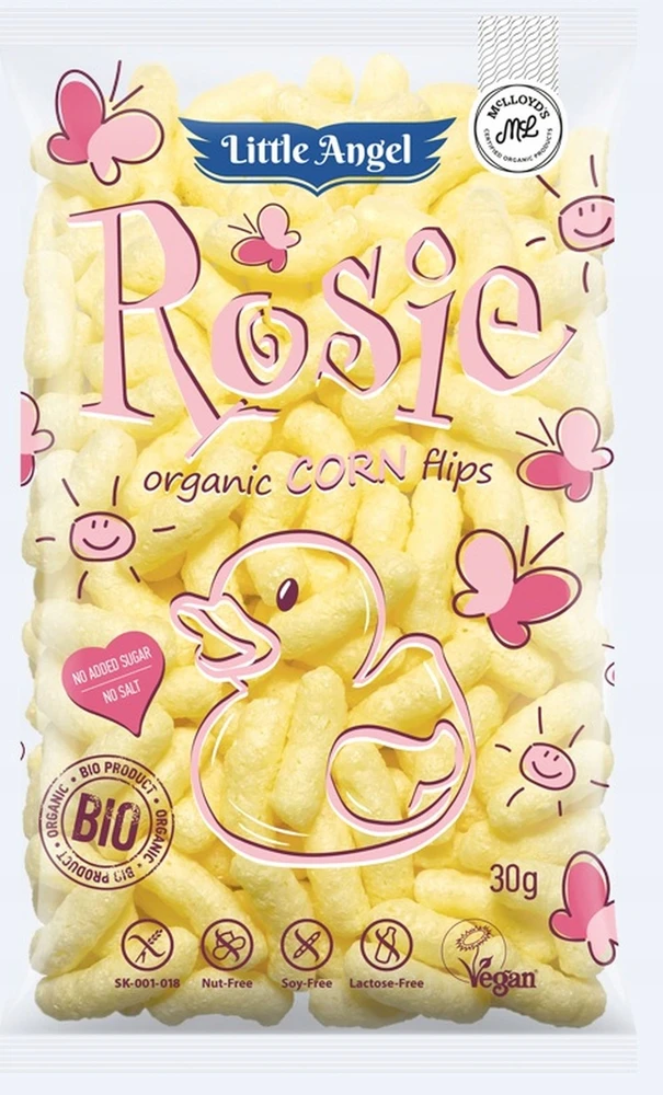 Mega Set 10x Organic Little Angel kukurūzų traškučiai 30 g 7 m+