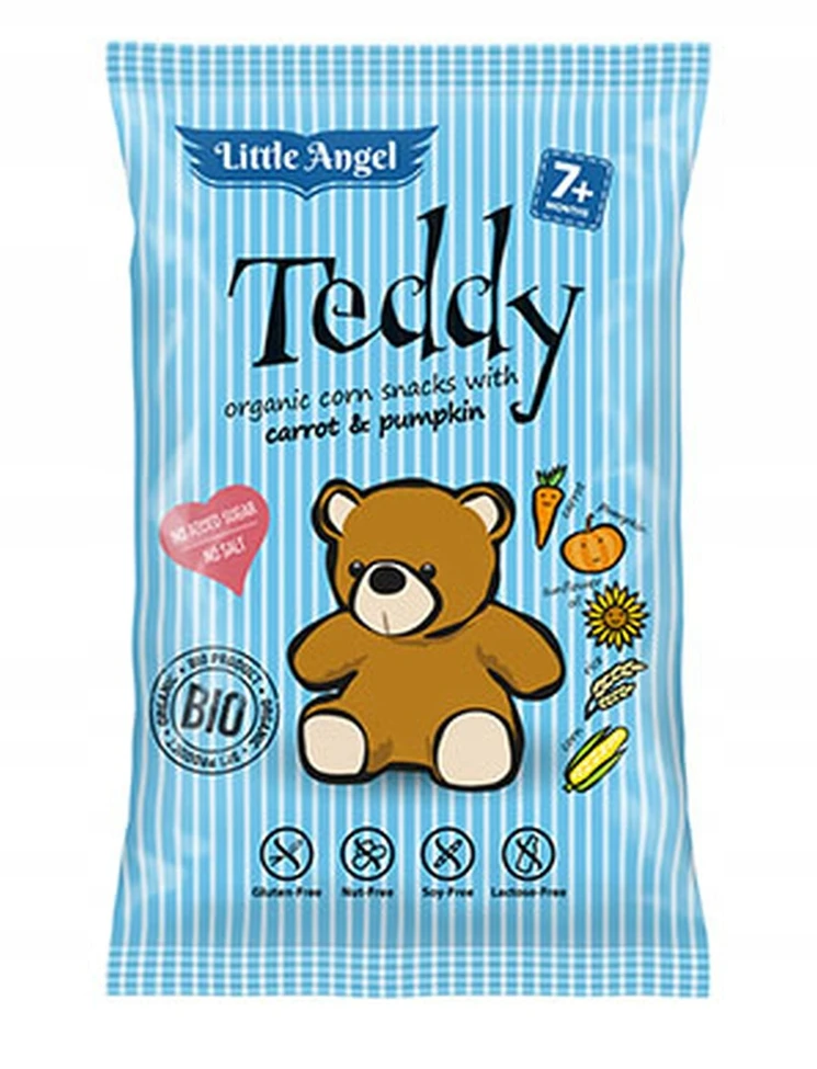 Mega Set 10x Organic Little Angel kukurūzų traškučiai 30 g 7 m+
