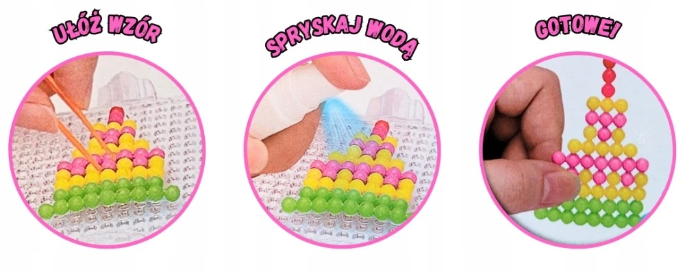 Megadidi WATER BEADS rinkinys 1400 vnt CREATIVE AQUA JEWELS karoliukai BEADS