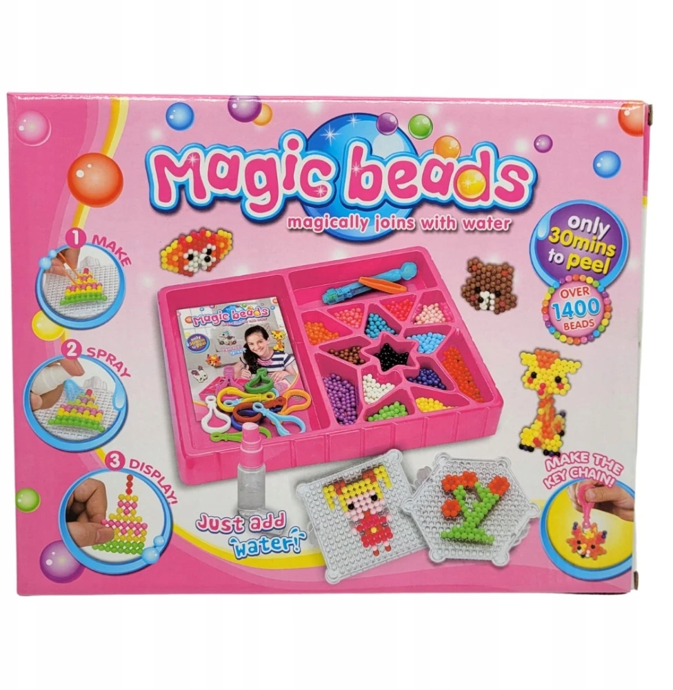 Megadidi WATER BEADS rinkinys 1400 vnt CREATIVE AQUA JEWELS karoliukai BEADS