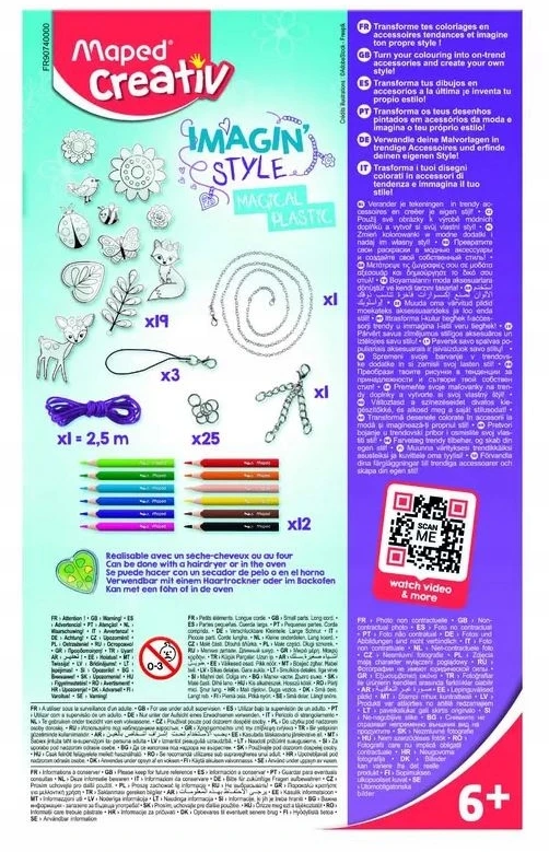 Meistravimo komplektas Maped Creativ ImaginStyle magiškas plastikas