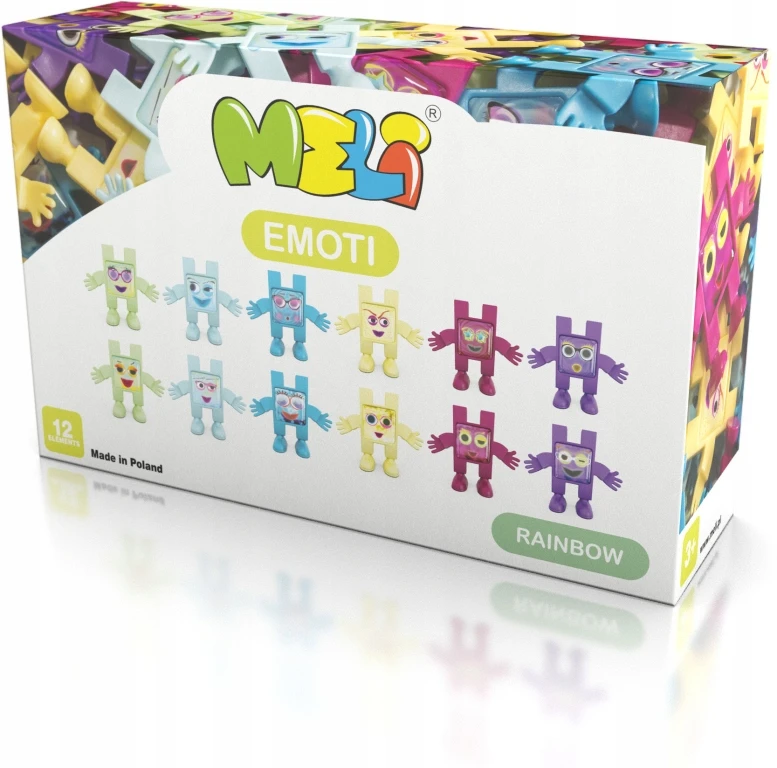 Kaladėlės Meli Emoti Rainbow 12 el.