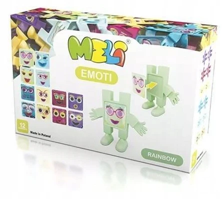 Kaladėlės Meli Emoti Rainbow 12 el.