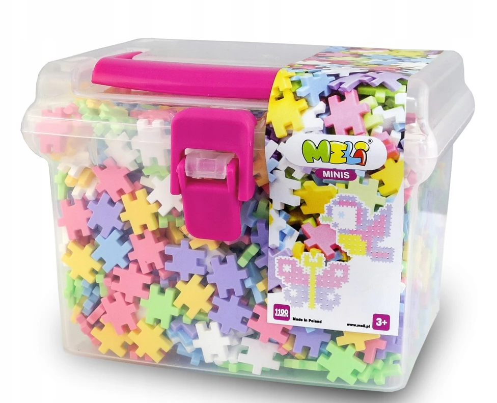 Kelioninis rinkinys Meli Minis Pastel 1100 el.