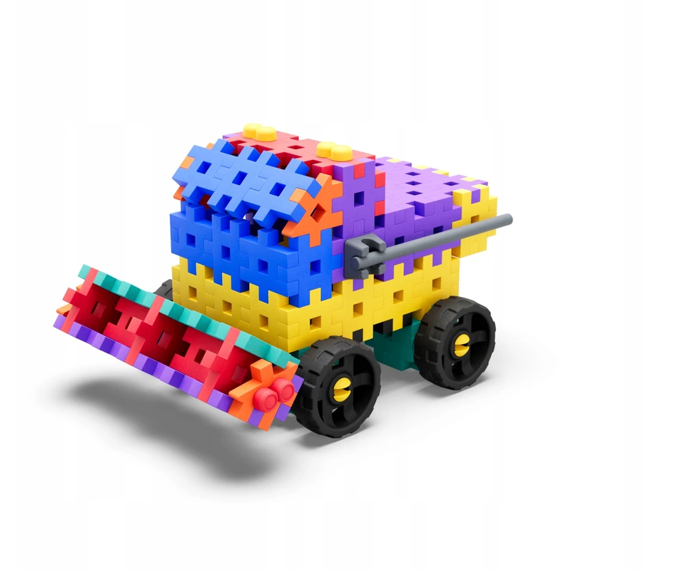 Meli Basic Constructor 100 dalių konstruktorių rinkinys vaikams nuo 3 metų, lavina kūrybiškumą ir smulkiąją motoriką