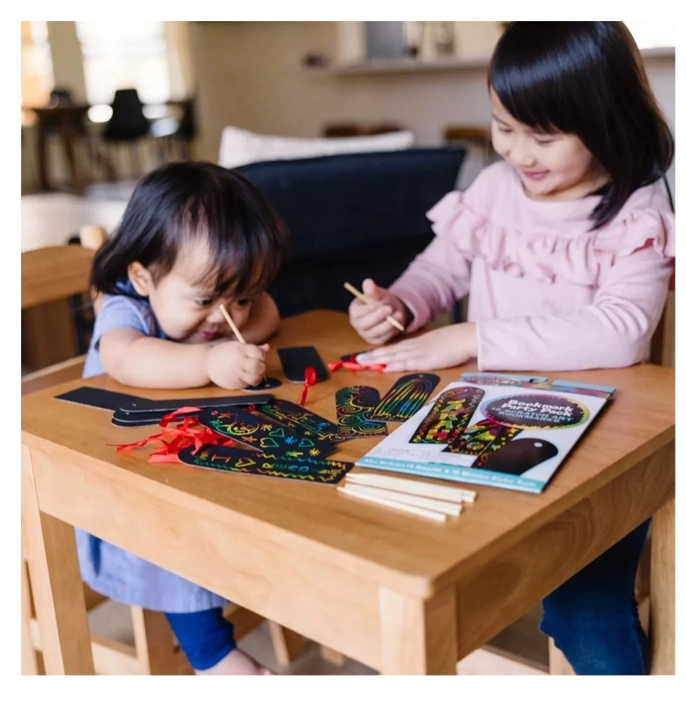 MELISSA & DOUG 12vnt SCRATCH PARTY ŽYMES SCRATCH ART PARTY PACK