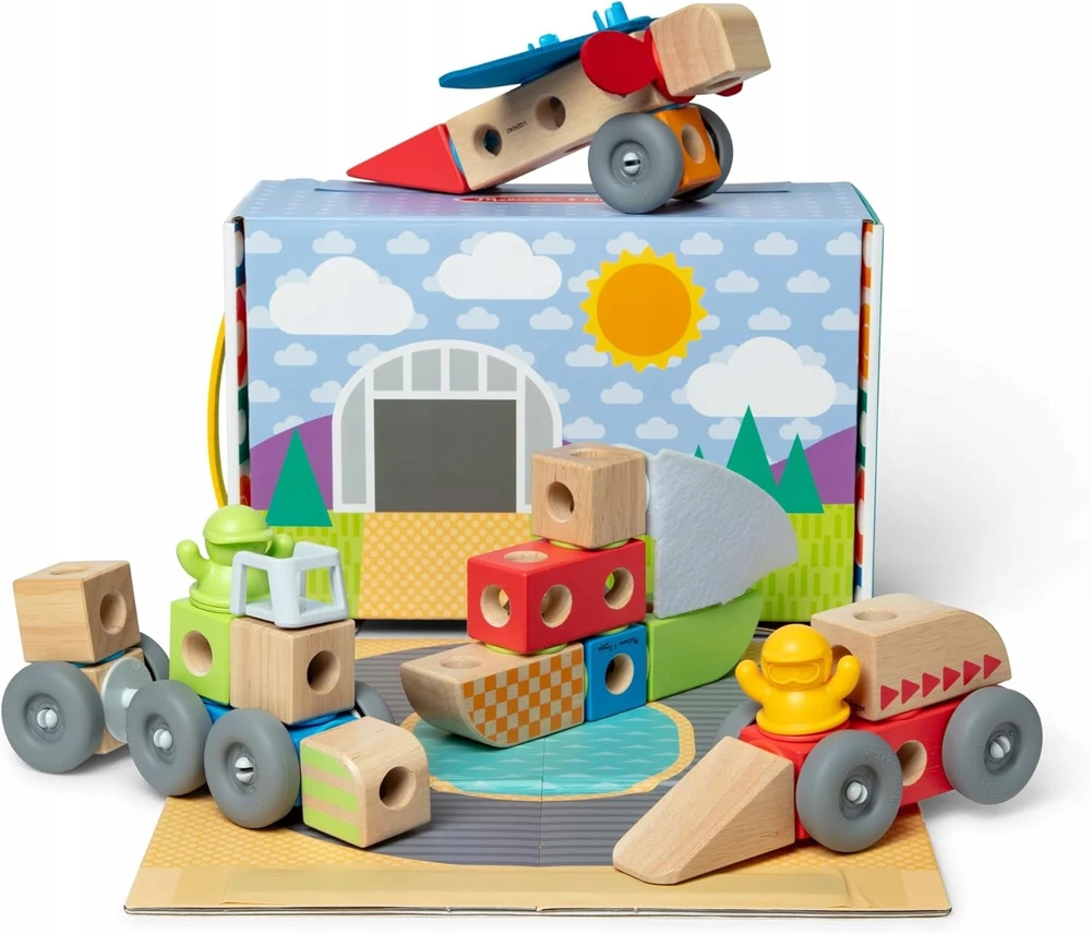 Melissa Doug - Blockables konstravimo rinkinys Transporto priemonės (806013)