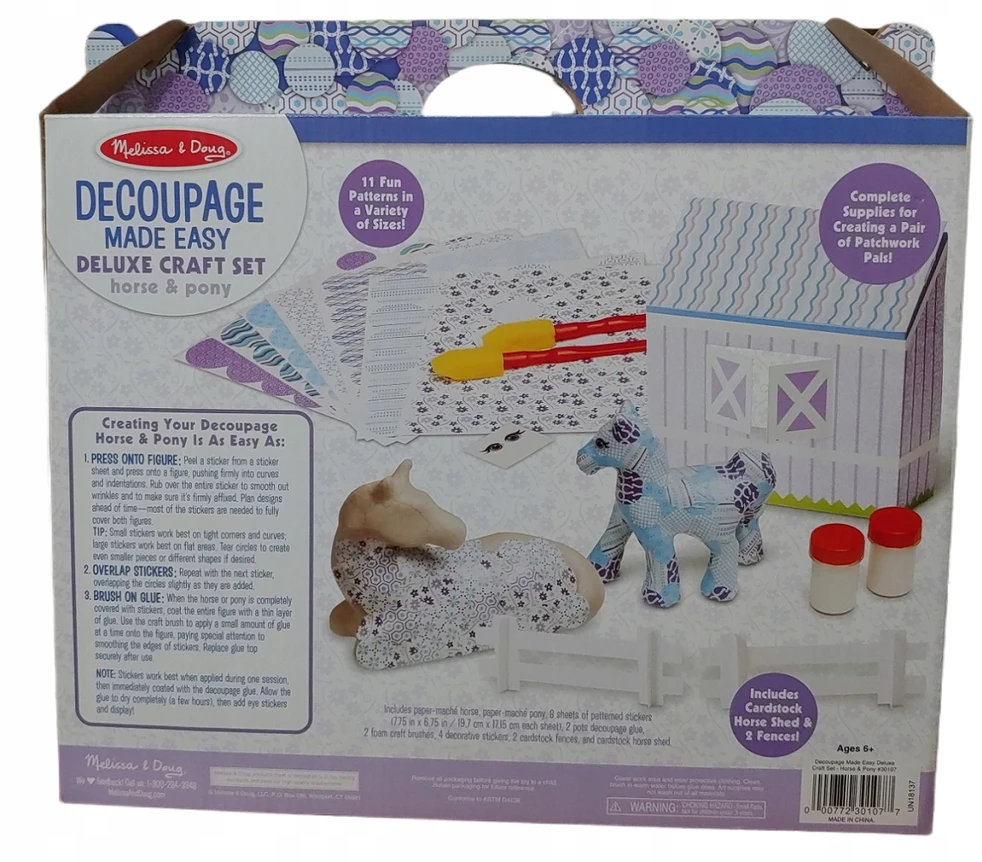Melissa & Doug MELISSA&DOU ARKLIO IR PONIŲ KŪRIMO RINKINYS